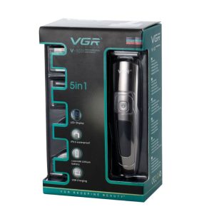 VGR V-103, Multifunctional 5 In 1 Waterproof Hair Clipper - Image 4