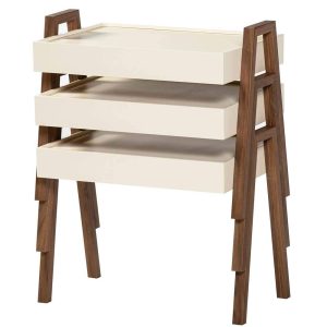 3 Pcs Wooden Coffee Table Set - Image 1