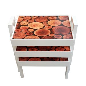 3 Pcs Wooden Coffee Table Set - Image 6