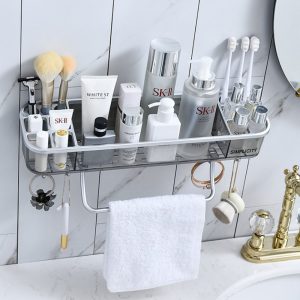 Bathroom Shower Shelf, Rectangle Bath Rack - Image 4
