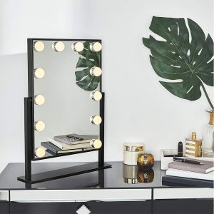 Hollywood Desk Mirror With 12 LED Lights - Image 1