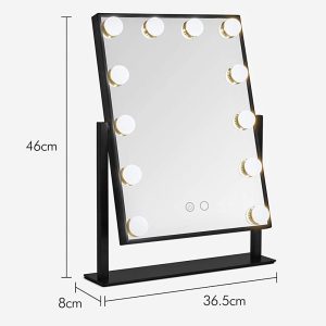Hollywood Desk Mirror With 12 LED Lights - Image 6