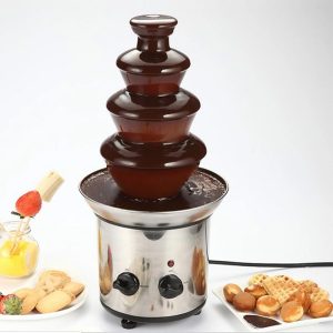 4 Tiers Stainless Steel Luxury Chocolate Fountain - Image 3