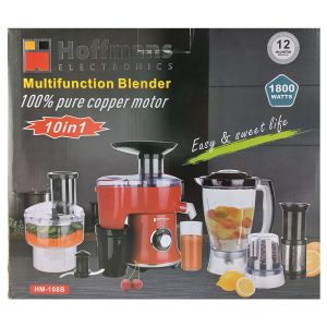 Hoffmans HM-108B, 10 In 1 Multifunction Juicer & Blender - Image 2