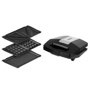 Hoffmans HM-306, 3 in 1 Sandwich & Waffle Maker - Image 3