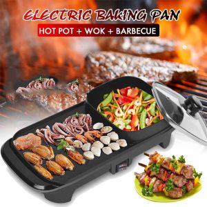 Smokeless Indoor Baking Flat Pan Double-flavor - Image 1