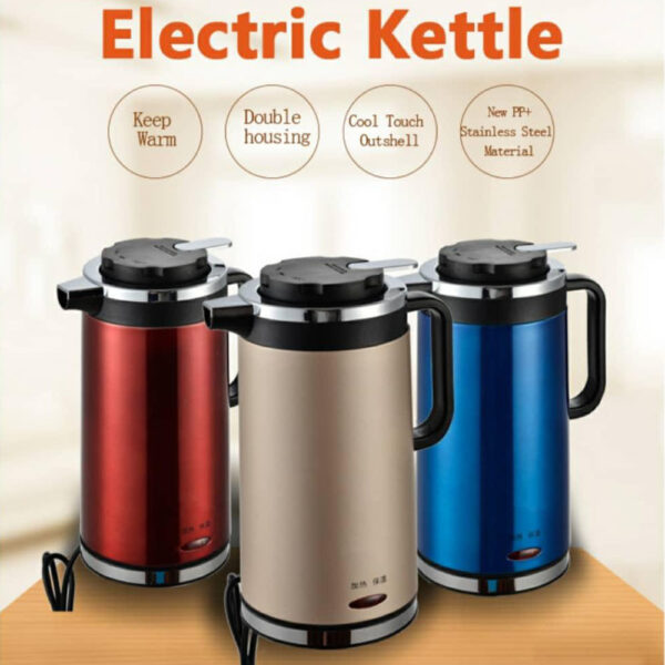 SuTai 2500ml Electric Kettle Thermos 1500W Red TezkarShop