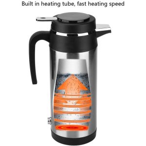 SuTai, 2500ml Electric Kettle Thermos 1500W - Red - Image 4