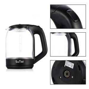 Sutai ST-198, Colored Glass Speedboil Electric Kettle - Image 1