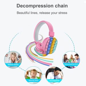 Kids Wireless Push Pop Fidget Headphones - Image 4