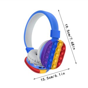 Kids Wireless Push Pop Fidget Headphones - Image 6