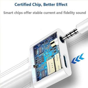 MOXOM MX-AX16, Wireless Lightning to 3.5MM Audio + Lightning Charge Adapter - Image 4