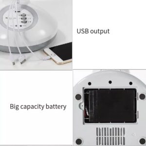 DP-7611, 14-inch Rechargeable Table Fan AC DC with LED Light - Image 2