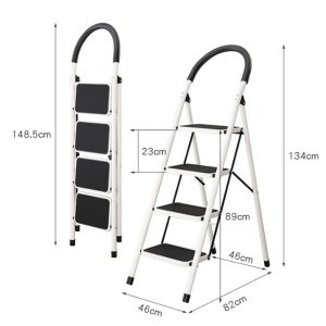 Foldable Metal Ladder for Home and Office Use - Image 7