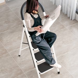 Foldable Metal Ladder for Home and Office Use - Image 3