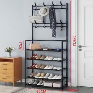 5-Tier Coat and Shoe Rack for Entryway Organizer - Image 4