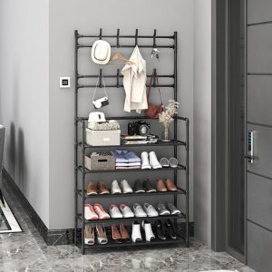 5-Tier Coat and Shoe Rack for Entryway Organizer - Image 2