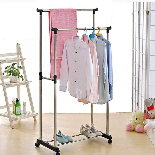 Large Double Pole Clothes Hanger 0323 TezkarShop Official Website