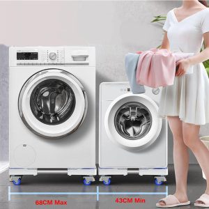 Adjustable Base For Washing Machine & Refrigerator With Wheels - Image 3