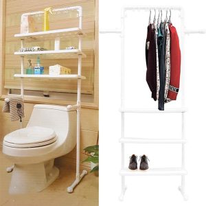 2 In 1 Laundry & Bathroom Storage Shelf YLT-0418 - Image 1