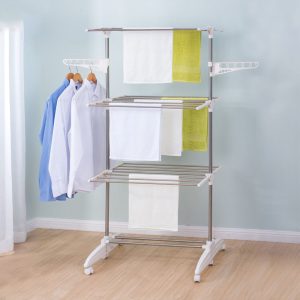 Foldable Three Layer Laundry Drying Rack - Image 4