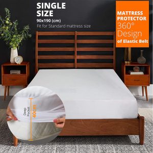 100% Cotton Towel Waterproof Pillow & Mattress Protectors - Image 3