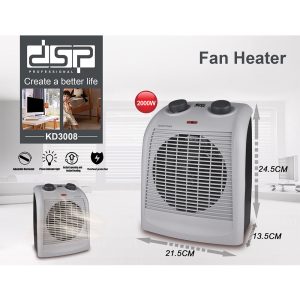 DSP, KD3008 Fan Heater 2000 W - Image 3