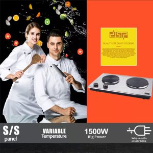 Dsp Electric Cast-Iron Double Burner, KD4047 - Image 3