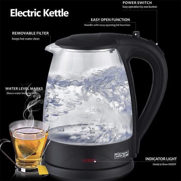 DSP Portable Electric Kettle 2200W Wireless Electric Stainless