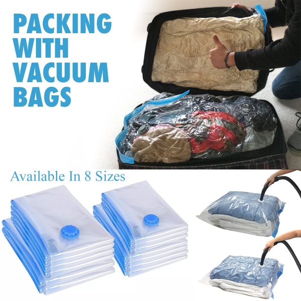 13 COMBO PACK: 9 EXTRA LARGE (36x28inch) Premium Vacuum Seal Storage  Cleaners Bags for Space Saver Organization + 4 Roll Up Travel Storage Bag