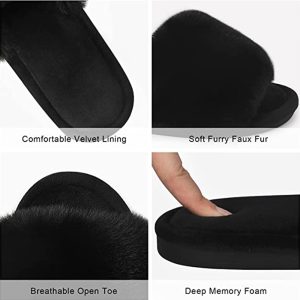 Women's 20mm Faux Fur Home Slippers - Image 4