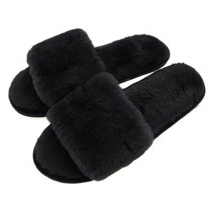Women's 10mm Faux Fur Home Slippers - Image 4
