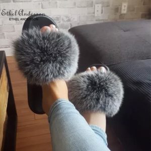 Women's 30mm Faux Fur Home Slippers - Image 4