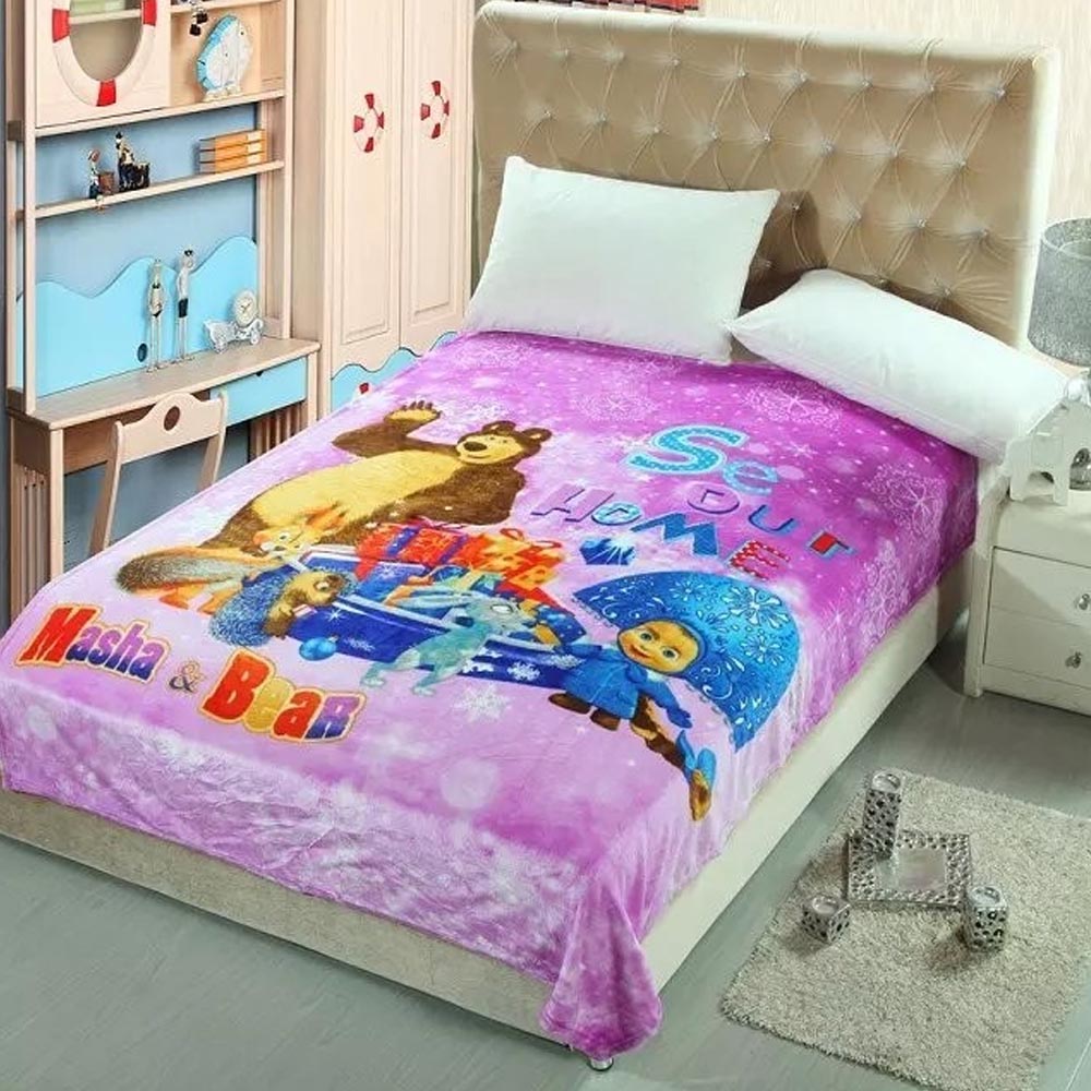 Masha and the bear fleece blanket sale