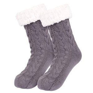 Women Slipper Socks Winter Warm Fleece - Image 6