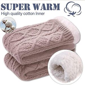 Women Slipper Socks Winter Warm Fleece - Image 3
