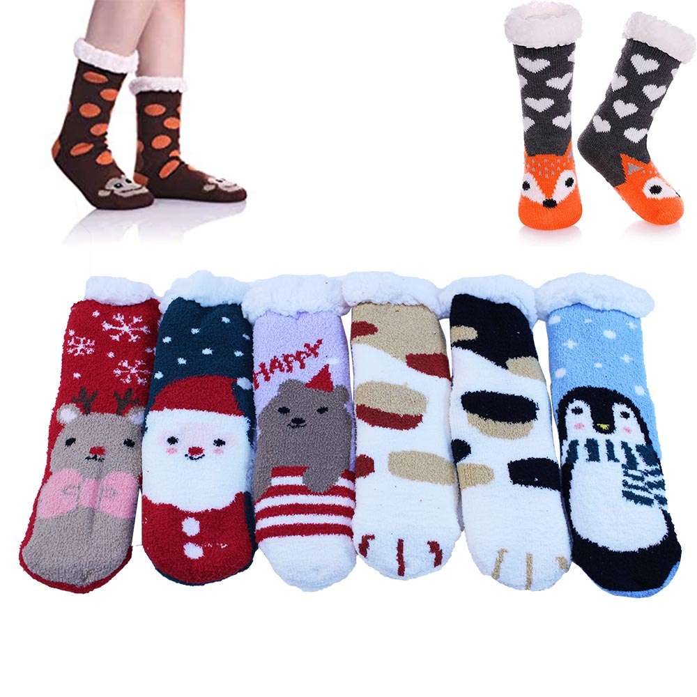 Kids Sherpa Winter Fleece Lining Socks - TezkarShop Official Website