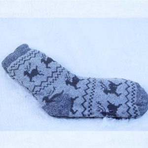Men Winter Thermal Fleece Lining Knit Slipper Socks - Image 4