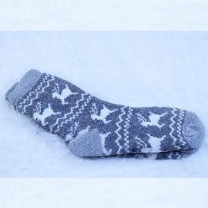 Men Winter Thermal Fleece Lining Knit Slipper Socks - Image 6