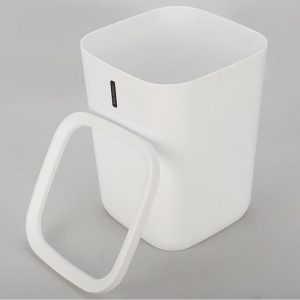 Sanitary, Matt Plastic Trash Can - Image 8