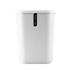 Sanitary, Matt Plastic Trash Can - Image 3