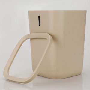 Sanitary, Matt Plastic Trash Can - Image 5
