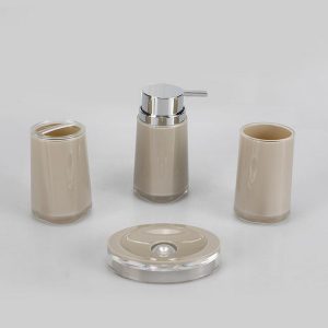 Sanitary 4-Pieces Acrylic Bathroom Accessories Set - Image 5