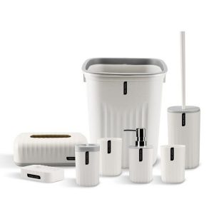 8 Pcs Bathroom Accessory Set - Image 6