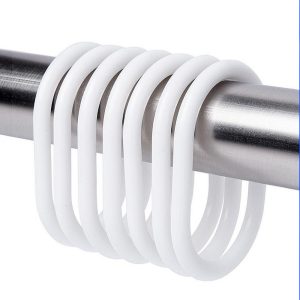 12 Pcs/Set Flexible Plastic Shower Curtain Rings - Image 6