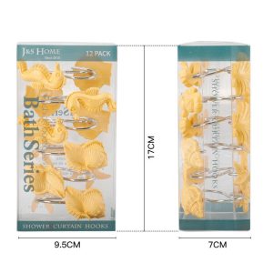 12 Pieces Shower Curtain Hooks Rings - Image 3