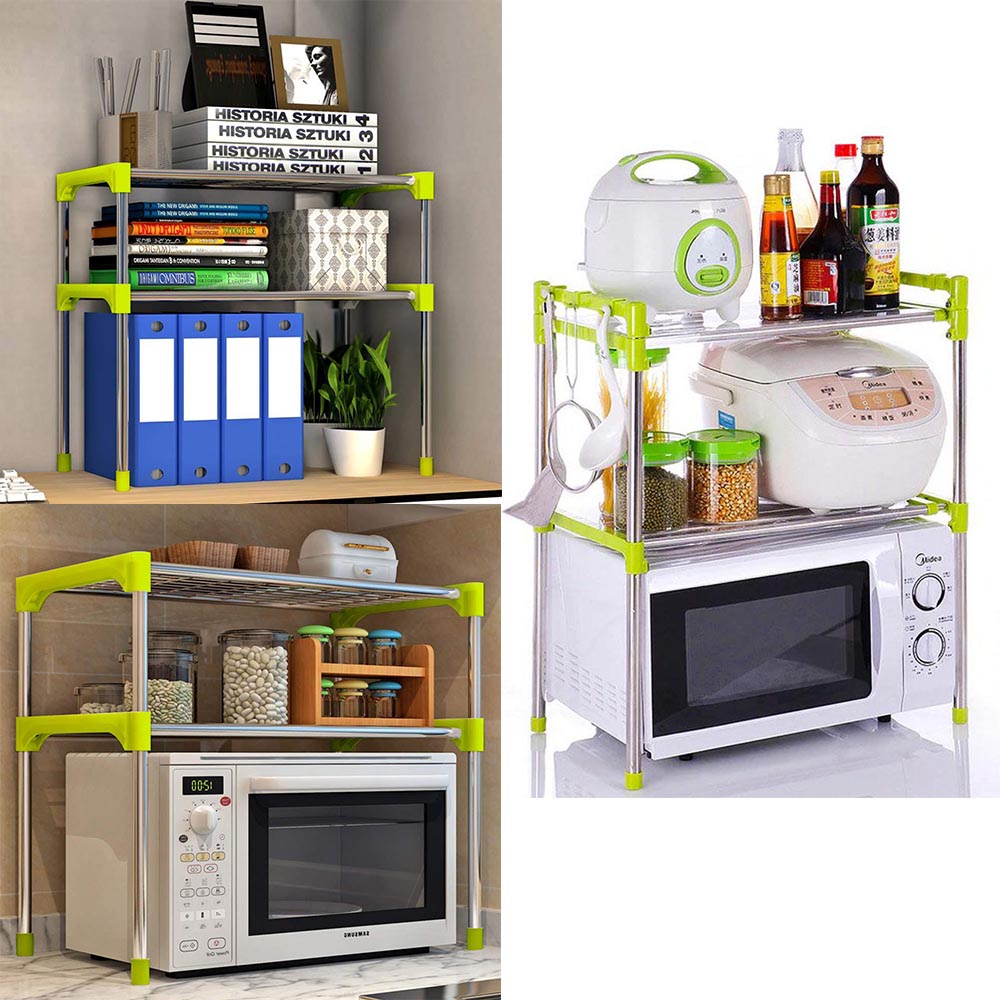 Multi Functional Microwave Oven Rack Kitchen Shelf TezkarShop   97580 1 