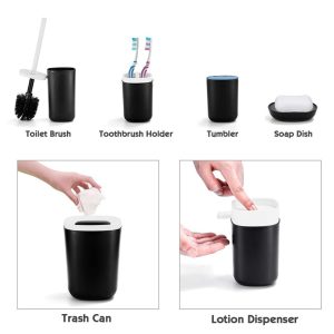 Sanitary, Bathroom Accessory Set 6 Pieces - Image 6