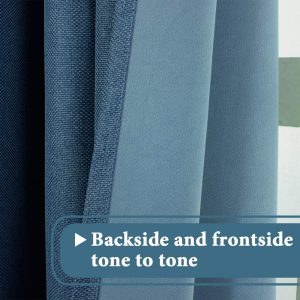 Navy - Linen Blackout Curtain 140x260cm - Image 2