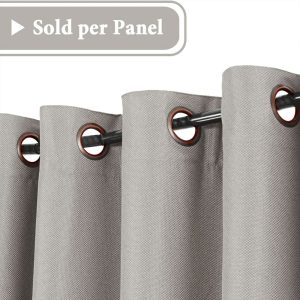 Light Grey - Linen Blackout Curtain 140x260cm - Image 3